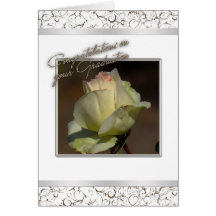 White  Rose Graduation Card