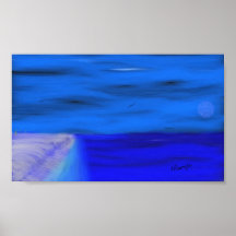 white sand poster