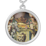white Scene with cherubs, Santa Ana Square, Madrid Pendant
