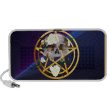 White Skull and White Rose Speaker