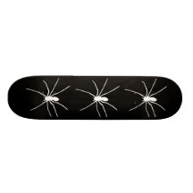White Spider Skate Board Deck
