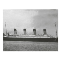 White Star Line - Titanic - Sailing on its Voyage Postcard