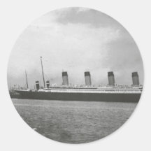 White Star Line - Titanic - Sailing on its Voyage Stickers