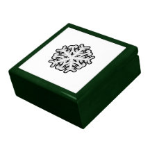 White star snowflake keepsake boxes