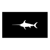 White Swordfish Business Card Template