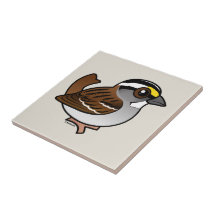 White-throated Sparrow Ceramic Tile