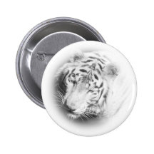 White Tiger Button