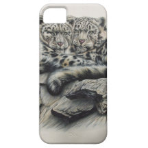 White Tiger Duo iPhone 5 Cover