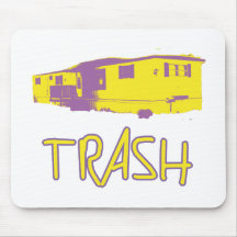 White Trailer Park Trash Poor Dumb Redneck Mouse Mat