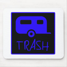 White Trailer Park Trash Poor Dumb Redneck Mouse Pads