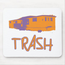 White Trailer Park Trash Poor Dumb Redneck Mouse Pads