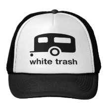 White Trash trailer icon - trailer park Trucker Hat