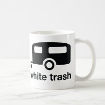 White Trash trailer icon - trailer park Mug