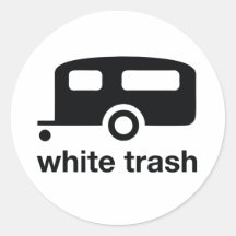 White Trash trailer icon - trailer park Sticker