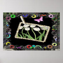 White Tulip Poster