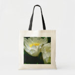 White Water Lilies flowers Tote Bags