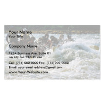 White Water Rafting Business Card Templates