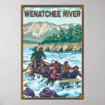White Water Rafting - Wenatchee River, WA Poster
