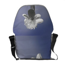 White Wildflower in the Blue Sky Commuter Bags