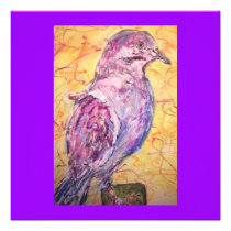 White-winged Dove art invitations