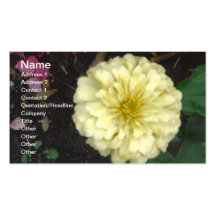 White Zinnia Business Card