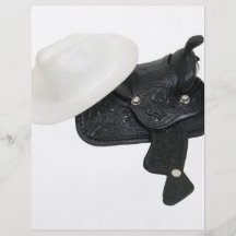 WhiteCowboyHatSaddle080509 Personalized Flyer