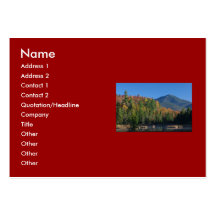 Whiteface Mountain over Little Cherrypatch Pond Business Cards