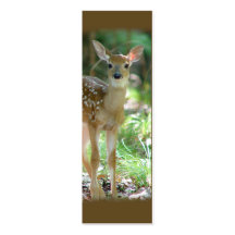Whitetail Deer Fawn Mini Bookmark / Business Card Templates