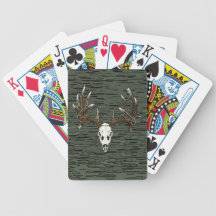 Whitetail deer skull 1 deck of cards