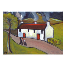 Whitewashed houses Invitation