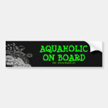 Whitewater Aquaholic Silhouette Shirts & Things Bumper Sticker
