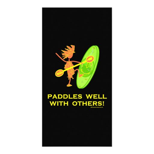 Whitewater Kayak - Paddles Well With Others 2 Photo Card