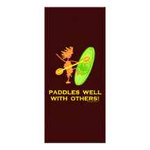 Whitewater Kayak - Paddles Well With Others 2 Full Colour Rack Card