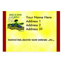 Whitewater Kayak Roll Business Card