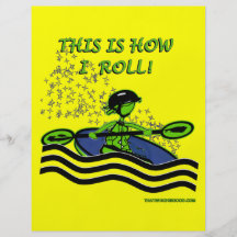 Whitewater Kayak Roll Flyer Design