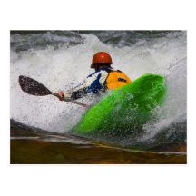 Whitewater Kayaking Photo Post Card