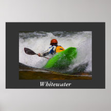 Whitewater Kayaking Poster