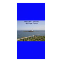 WHITLEY BAY LIGHTHOUSE  ENGLAND CUSTOMIZED PHOTO CARD