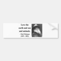 Whitman Quote 4b Bumper Sticker