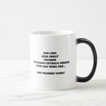 Who founded your church? coffee mugs