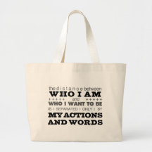 Who I Am Grey Bags