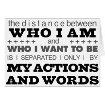 Who I Am Grey Card