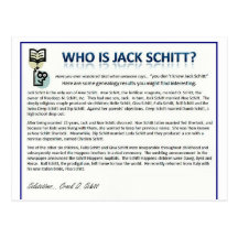 Who is Jack Schitt? Postcard