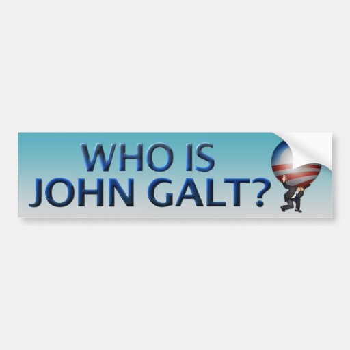 Who Is John Galt Bumper Sticker