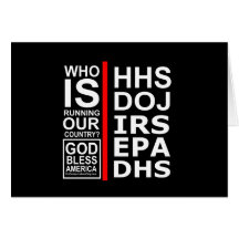 Who is Running Our Country? Card