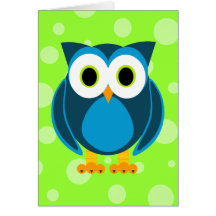 Who? Mr. Owl Cartoon Greeting Cards
