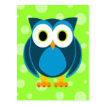 Who? Mr. Owl Cartoon Post Cards