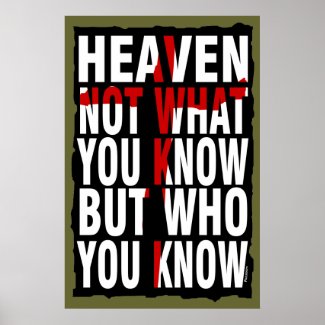 Christian Poster: Who You Know