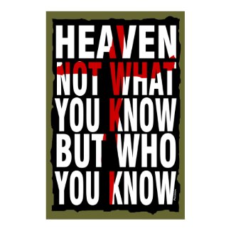 Christian Poster: Who You Know