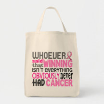 Whoever Said Breast Cancer Canvas Bags